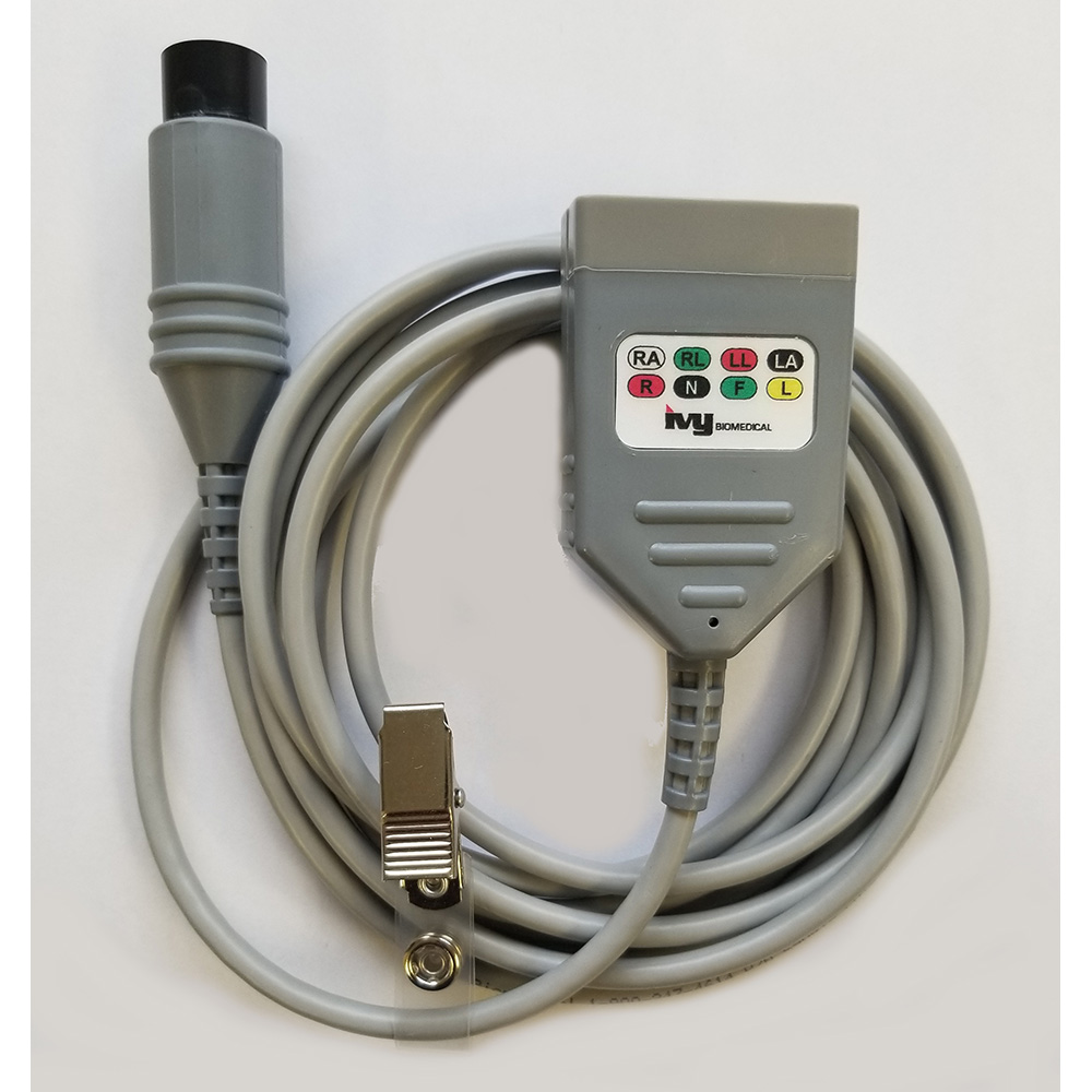 Ivy 4 Lead ECG Patient Cable, 10 ft (L), AHA and IEC colors Ivy 4 Lead ECG Patient Cable, 10 ft (L), AHA and IEC colors